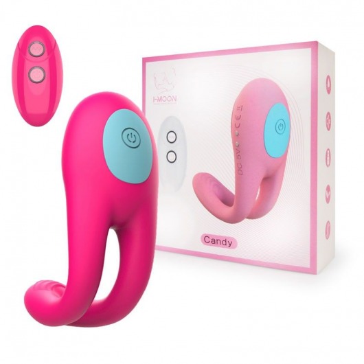 Розовое виброкольцо с пультом ДУ - I-MOON - в Казани купить с доставкой