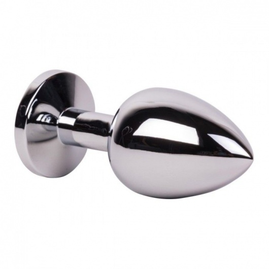 Большой стальной плаг с розовым кристаллом Pink Bubble Gum - 9,5 см. - Erotic Fantasy - купить с доставкой в Казани