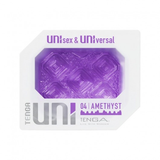 Фиолетовый мастурбатор-стимулятор Tenga Uni Amethyst - Tenga - в Казани купить с доставкой