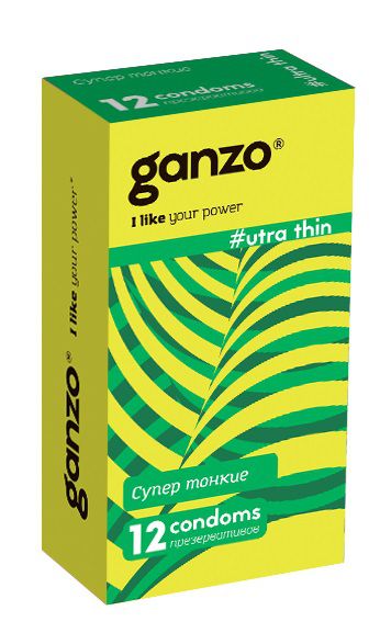 Ультратонкие презервативы Ganzo Ultra thin - 12 шт. - Ganzo - купить с доставкой в Казани