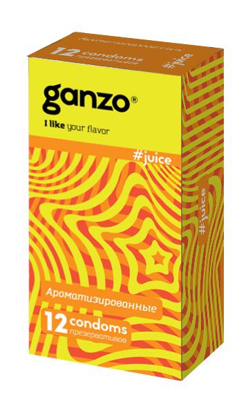 Ароматизированные презервативы Ganzo Juice - 12 шт. - Ganzo - купить с доставкой в Казани