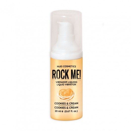 Жидкий вибратор Nuei Rock Me! с ароматом печенья и сливок - 20 мл. - Nuei cosmetics - купить с доставкой в Казани