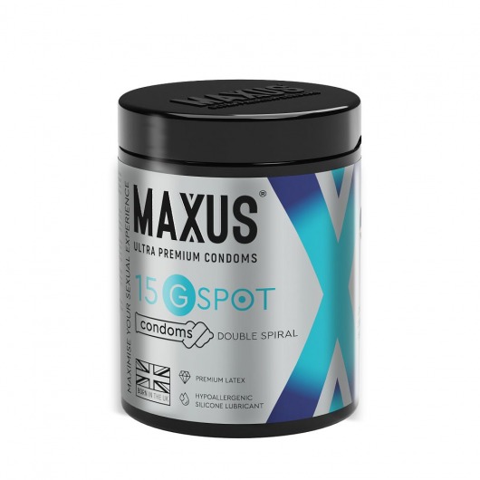 Гладкие презервативы Maxus G spot с двойной спиралью - 15 шт. - Maxus - купить с доставкой в Казани