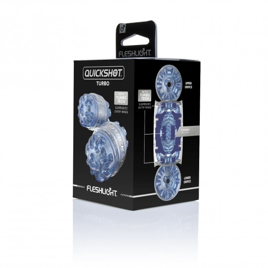 Мастурбатор Fleshlight Quickshot Turbo Blue Ice - Fleshlight - в Казани купить с доставкой