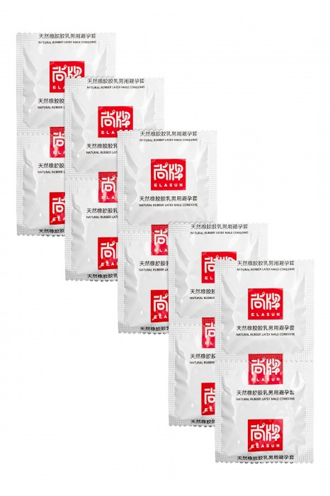 Презервативы с точками и ребрами Elasun Ribbed and Dotted - 10 шт. - Elasun - купить с доставкой в Казани