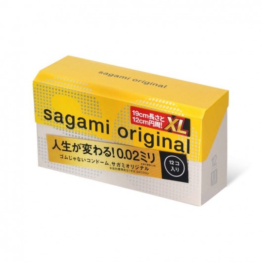 Презервативы увеличенного размера Sagami Original 0.02 XL-size - 12 шт. - Sagami - купить с доставкой в Казани