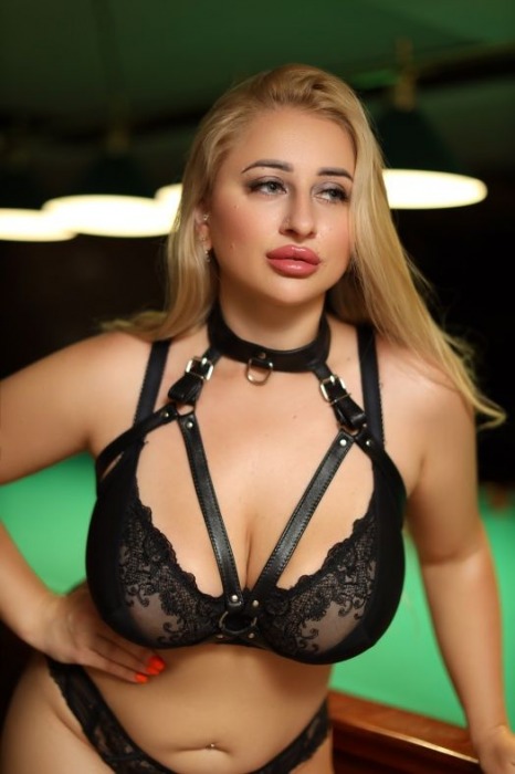 Черная кожаная сбруя с ошейником plus size из нежной кожи - БДСМ Арсенал - купить с доставкой в Казани