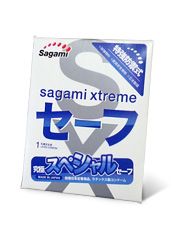 Презерватив Sagami Xtreme Ultrasafe с двойным количеством смазки - 1 шт. - Sagami - купить с доставкой в Казани