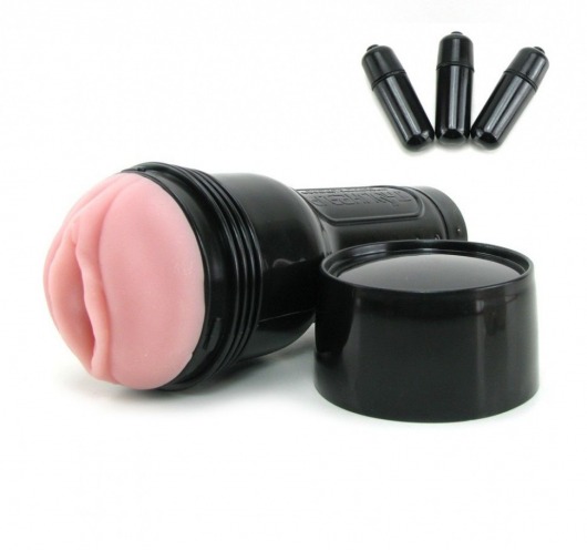 Мастурбатор-вагина Fleshlight - Vibro Pink Lady Touch с вибрацией - Fleshlight - в Казани купить с доставкой