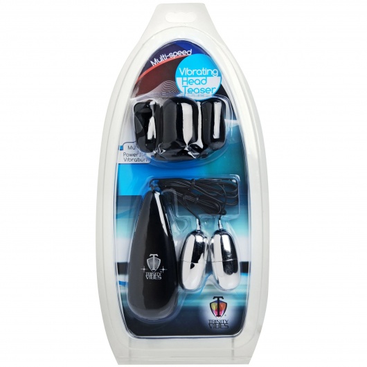 Черная стимулирующая насадка для головки полового члена Multi Speed Vibrating Penis Head Teaser - XR Brands - в Казани купить с доставкой