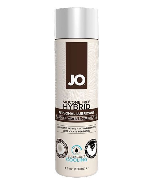 Водно-масляный лубрикант с охлаждающим эффектом JO Silicon free Hybrid Lubricant COOLING - 120 мл. - System JO - купить с доставкой в Казани