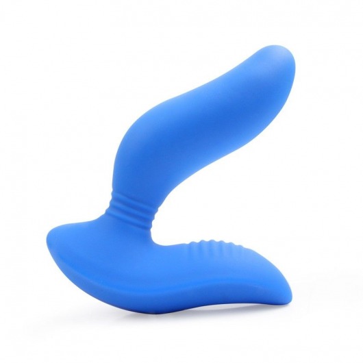 Синий вибромассажер простаты 3,5’’ Curve P-spot Massager - 12 см. - Erokay - в Казани купить с доставкой