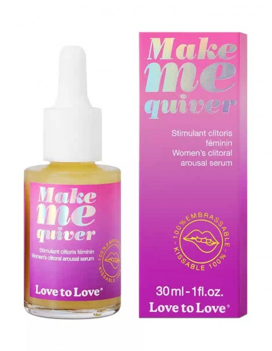 Возбуждающие капли для клитора Make Me Quiver - 30 мл. - Love to Love - купить с доставкой в Казани