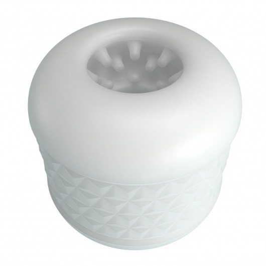 Белый сквозной мастурбатор Crystle - Baile - в Казани купить с доставкой