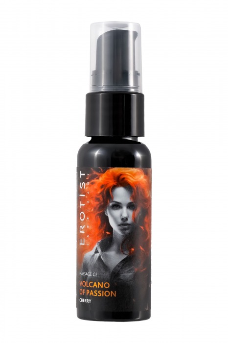 Гель с эффектом вибрации Volcano Of Passion со вкусом вишни - 25 мл. - Erotist Lubricants - купить с доставкой в Казани