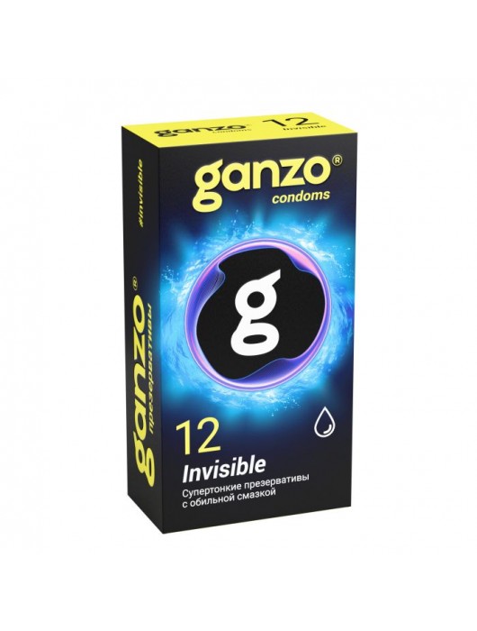 Супертонкие презервативы Ganzo Invisible - 12 шт. - Ganzo - купить с доставкой в Казани