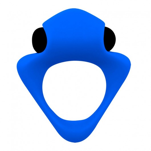 Синее эрекционное кольцо Wooomy Tribeс с вибрацией - Adrien Lastic - в Казани купить с доставкой