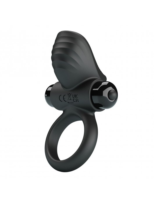 Черное эрекционное кольцо с вибрацией Adrien - Baile - в Казани купить с доставкой
