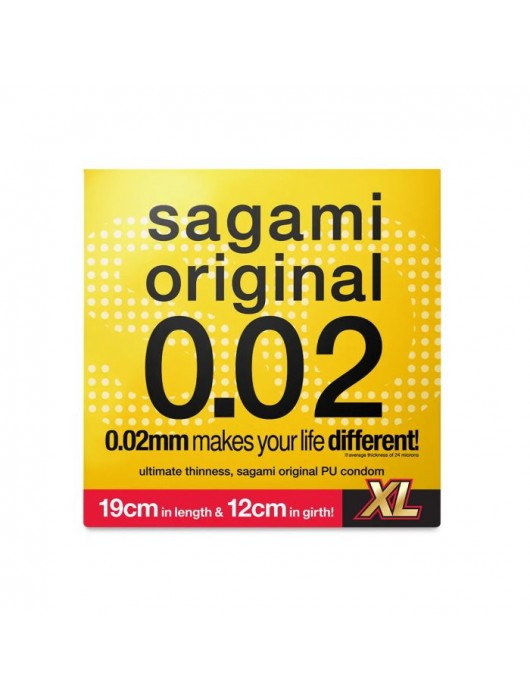 Презерватив увеличенного размера Sagami Original 0.02 XL-size - 1 шт. - Sagami - купить с доставкой в Казани