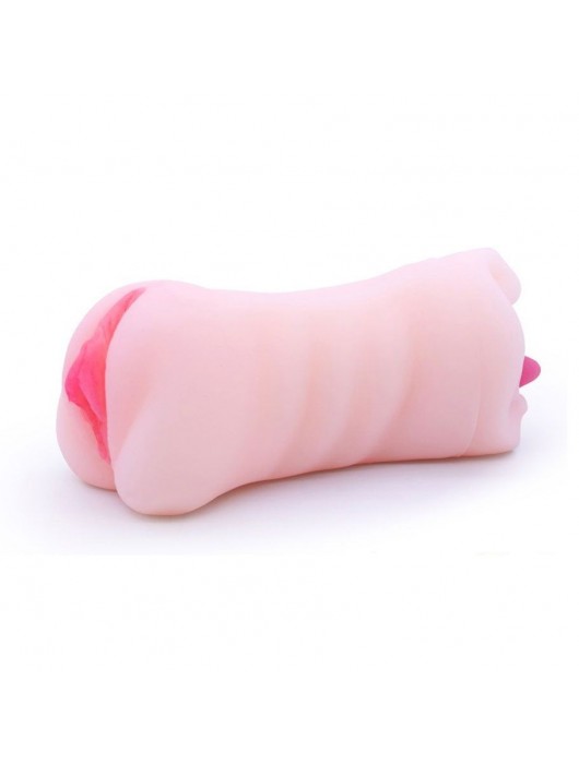 Телесный двусторонний мастурбатор - вагина и ротик - Boys of Toys - в Казани купить с доставкой