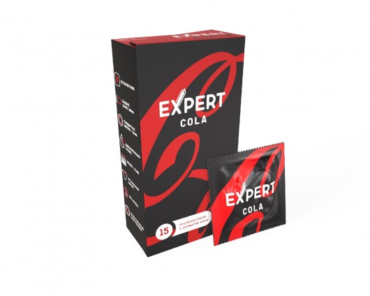 Презервативы с ароматом колы Expert Cola - 15 шт. - Expert - купить с доставкой в Казани