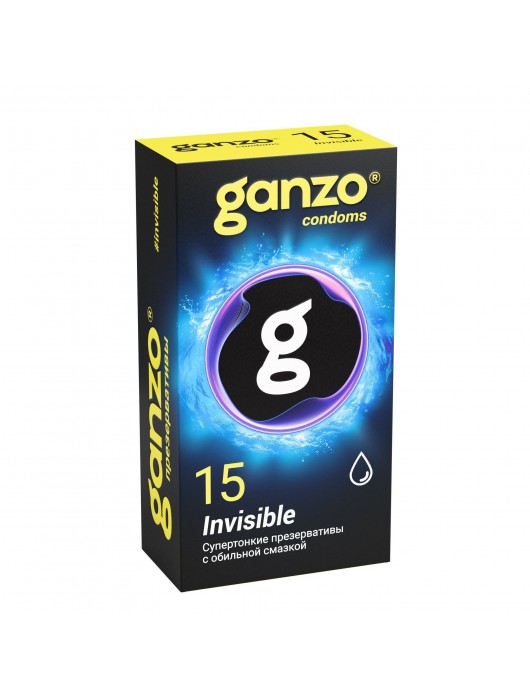 Супертонкие презервативы Ganzo Invisible - 15 шт. - Ganzo - купить с доставкой в Казани