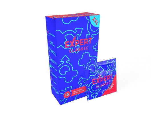 Презервативы увеличенного размера Expert Classic XXL - 15 шт. - Expert - купить с доставкой в Казани