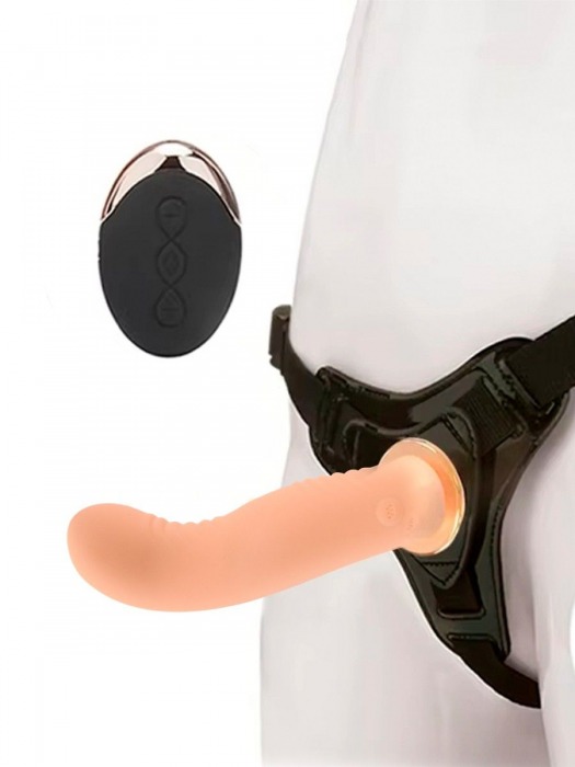 Женский вибрострапон со съемной насадкой и пультом ДУ - Erokay - купить с доставкой в Казани