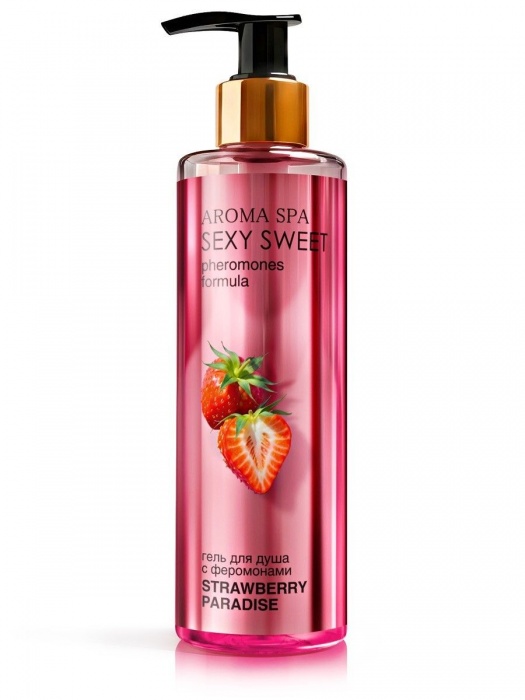Гель для душа с феромонами и ароматом клубники Strawberry Paradise - 200 мл. -  - Магазин феромонов в Казани