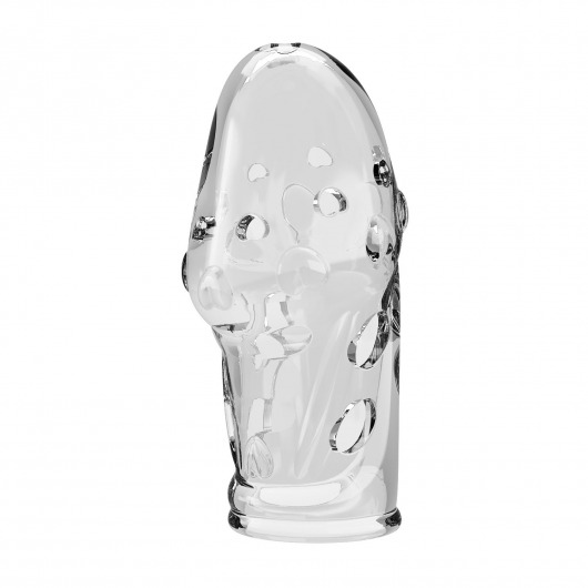 Прозрачная насадка на пенис Booker - 8 см. - Baile - в Казани купить с доставкой