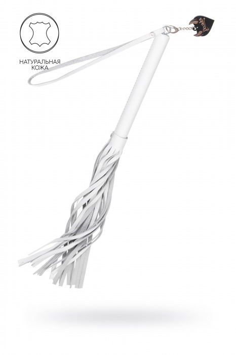 Белая кожаная плеть - 50 см. - Pecado - купить с доставкой в Казани