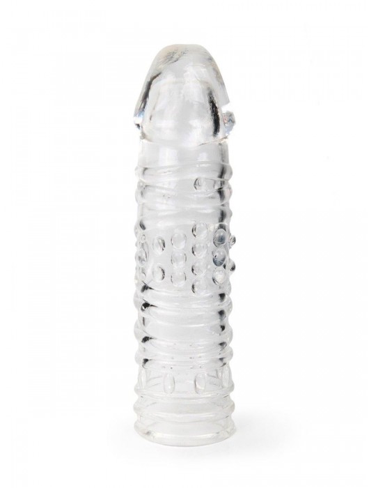 Прозрачная закрытая насадка на пенис - 17 см. - Sex Expert - в Казани купить с доставкой