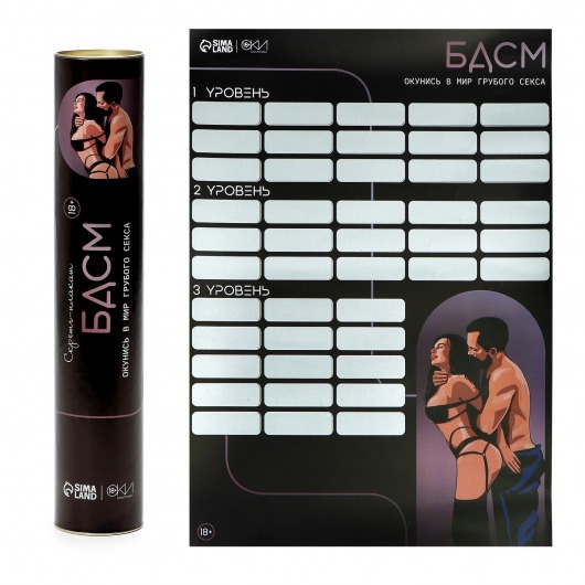 Плакат для двоих со скретч-слоем «БДСМ» - Сима-Ленд - купить с доставкой в Казани