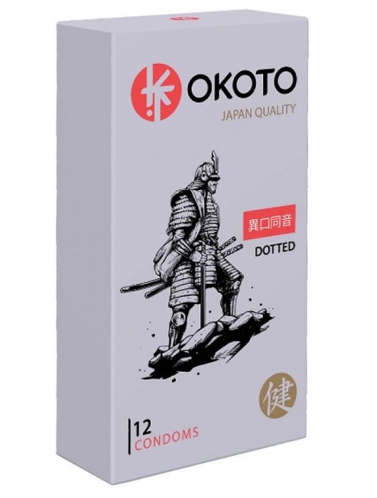 Точечные презервативы OKOTO Dotted - 12 шт. - Sitabella - купить с доставкой в Казани