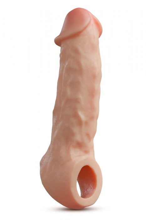 Телесная насадка-удлинитель Intrepid 9.25 Inch Realistic Penis Extender Sleeve - 23,5 см. - Blush Novelties - в Казани купить с доставкой