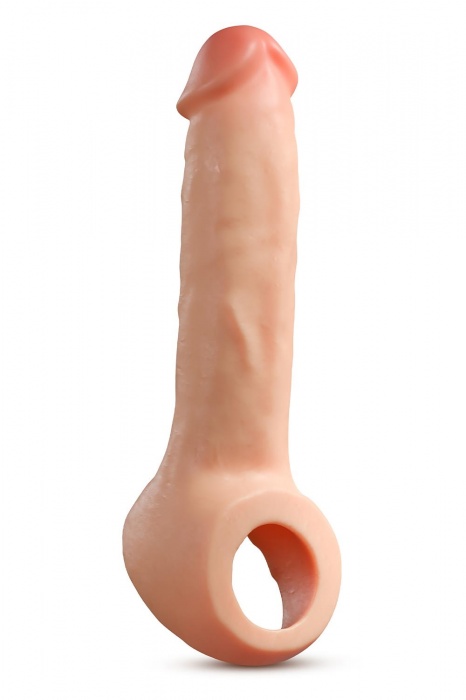 Телесная насадка-удлинитель Thrive 8.75 Inch Realistic Penis Extender Sleeve - 22,2 см. - Blush Novelties - в Казани купить с доставкой
