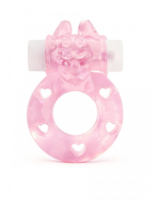 Розовое эрекционное виброкольцо в форме зайчика - 1137 - в Казани купить с доставкой