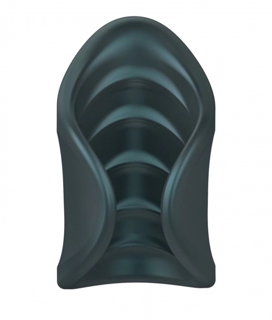 Серый сквозной мастурбатор с вибрацией Manwan Starter - Manwan - в Казани купить с доставкой