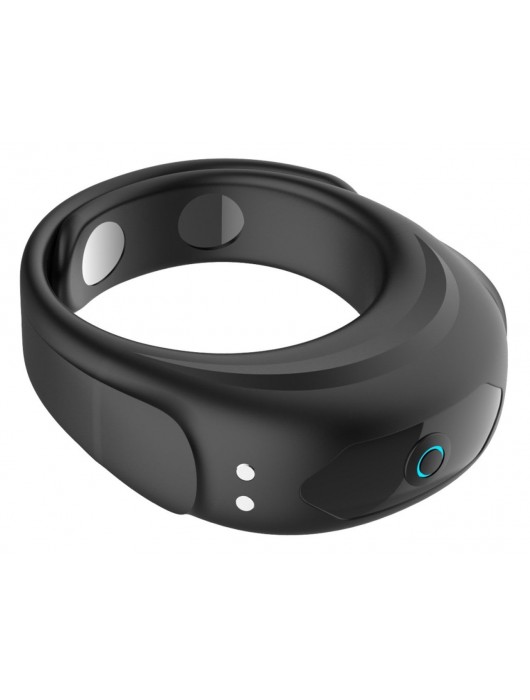 Черное эрекционное виброкольцо на ремешках - Boys of Toys - в Казани купить с доставкой