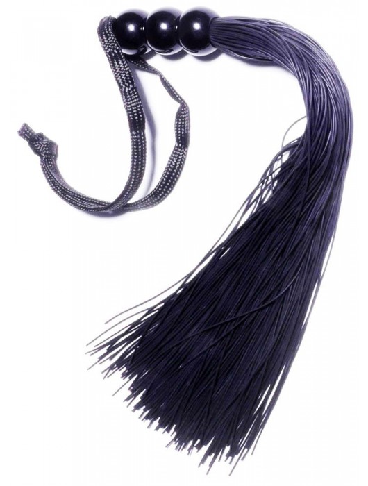 Черная силиконовая плетка - 25,4 см. - Boys of Toys - купить с доставкой в Казани