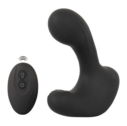 Черная анальная вибропробка с функцией расширения RC Butt Plug with 3 functions - Orion - в Казани купить с доставкой