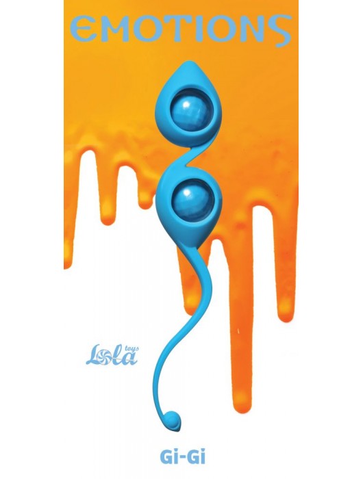 Голубые вагинальные шарики Emotions Gi-Gi - Lola Games