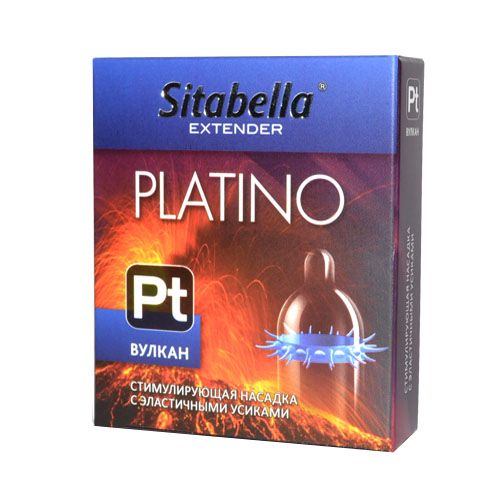 Стимулирующая насадка с усиками Platino  Вулкан - Sitabella - купить с доставкой в Казани