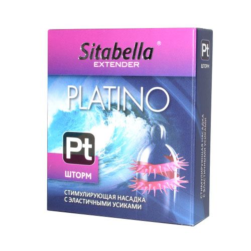 Стимулирующая насадка со спиралью из усиков Platino  Шторм - Sitabella - купить с доставкой в Казани