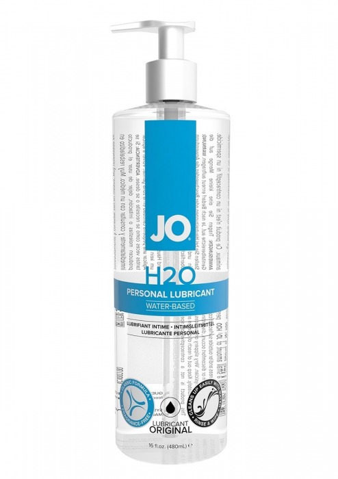 Лубрикант на водной основе JO Personal Lubricant H2O с дозатором - 480 мл. - System JO - купить с доставкой в Казани