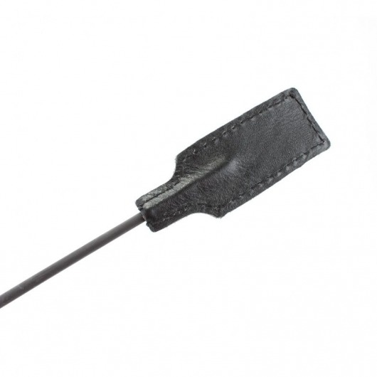 Чёрный профессиональный стек с золотистой рукоятью - 73 см. - БДСМ Арсенал - купить с доставкой в Казани