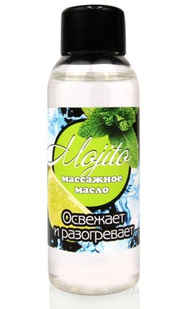 Массажное масло для тела Mojito с ароматом лайма - 50 мл. - Биоритм - купить с доставкой в Казани