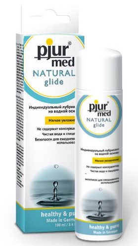 Нейтральный лубрикант на водной основе pjur MED Natural glide - 100 мл. - Pjur - купить с доставкой в Казани