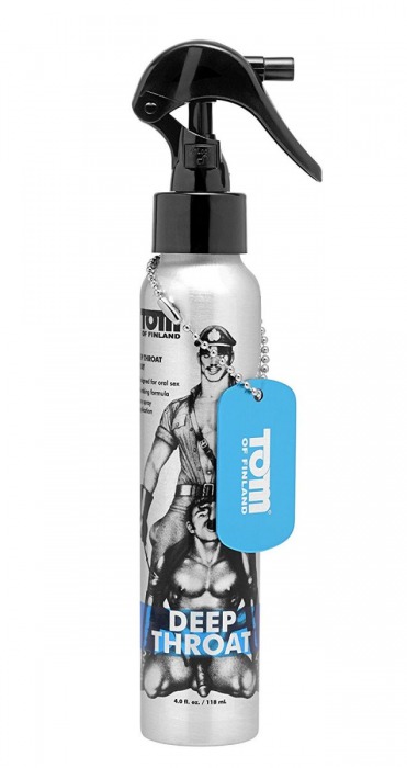 Спрей для лёгкого проникновения во время орального секса Tom of Finland Deep Throat Spray - 118 мл. - Доминирующее кольцо - купить с доставкой в Казани