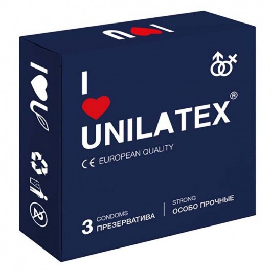 Ультрапрочные презервативы Unilatex Extra Strong - 3 шт. - Unilatex - купить с доставкой в Казани